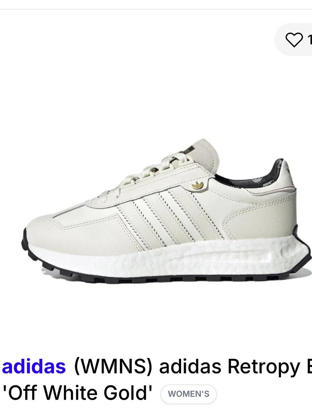 adidas Retropy E5 Women's Sneakers - Off White / Gold - Picture 2 of 13